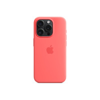 Луксозен силиконов гръб оригинален MT1G3ZM/A OFFICIAL Apple Silicone Case With MagSafe за Apple iPhone 15 Pro 6.1 червен/Guava